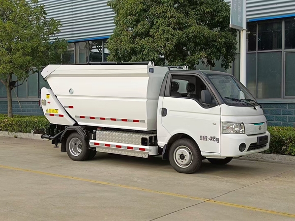 New energy self-loading garbage truck